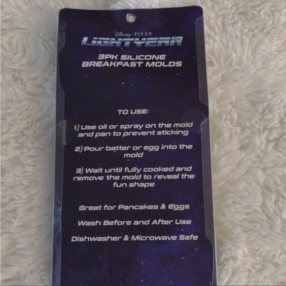 NWT 3 Piece Silicone Breakfast Molds Disney Pixar Lightyear - Picture 5 of 5